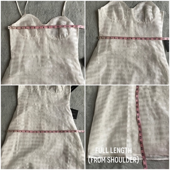 NWT Lulus Holding On White Plaid Mesh Midi Dress - Picture 11 of 11